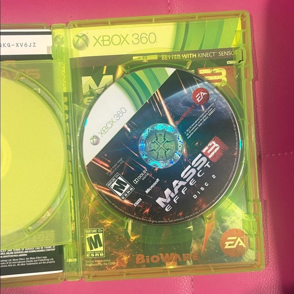 Mass 3 Effect XBOX360 Complete CIB Tested
